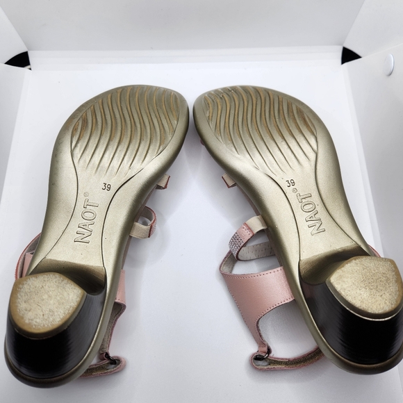 NAOT  Pink Bling Strappy Low Heels. - Picture 8 of 13